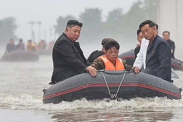 North Korea Kim Jong-un Travels Through Floodwaters In Lexus LX 600 SUV To Supervise Evacuation - autojosh 