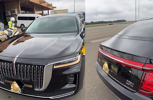 Watch : King Of Ashanti Kingdom In Ghana Travels In Rare Chinese-made Hongqi H9+ Luxury Limo - autojosh 