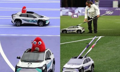 Photos : Paris 2024 : Toyota's Remote-controlled “Field Support Cars Carrying Javelins, Phryges - autojosh