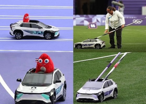 Photos : Paris 2024 : Toyota's Remote-controlled “Field Support Cars Carrying Javelins, Phryges - autojosh