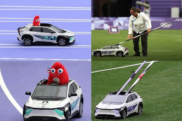 Photos : Paris 2024 : Toyota's Remote-controlled “Field Support Cars Carrying Javelins, Phryges - autojosh