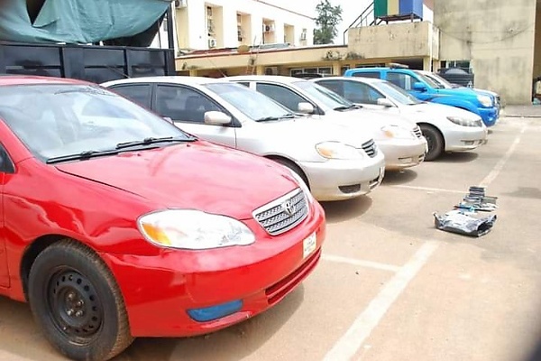 Nigerian Police Arrest Car Thieves, Recovers 10 Vehicles With Altered Chassis Numbers - autojosh