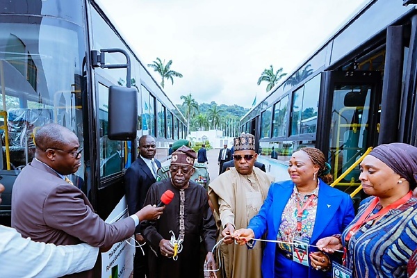 Tinubu Commissions Thirty 100-passenger Innoson CNG-powered Hybrid Buses - autojosh 