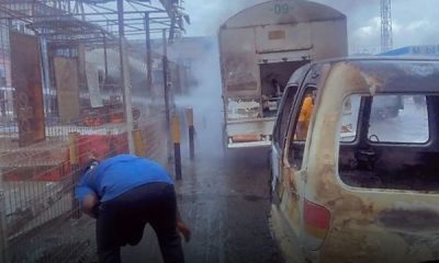 Six Vehicles Destroyed As 12-ton Gas Truck Burst Into Flames At Mobil Filling Station In Lagos - autojosh