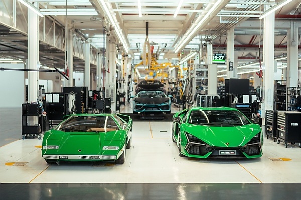 Lamborghini Marks 50 Years Since Production Of First Countach, First Ever Car Poses With New Revuelto - autojosh 