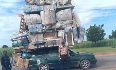 Photo : FRSC Arrest Overloaded Vehicle - An Offence That Attracts A Fine Of ₦10,000 - autojosh