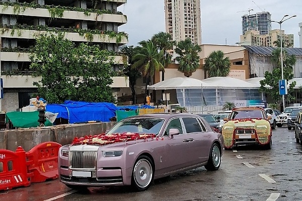 This Rolls-Royce Cullinan Decorated With Golden Mesh Stole The Spotlight At The Wedding Of Son Of Asia's Richest Man - autojosh 