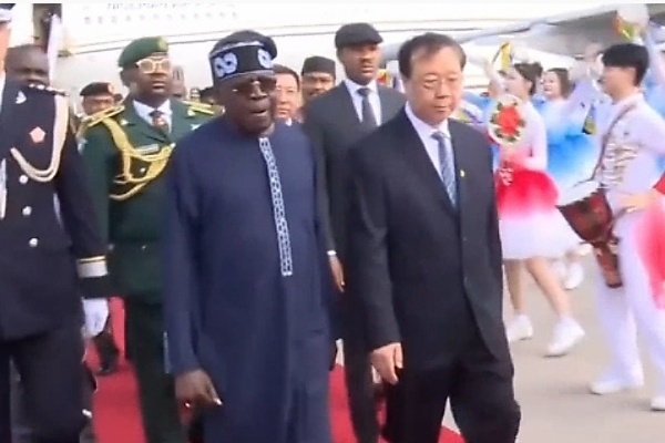 President Tinubu Arrives China, Chauffeured In Retro-style Hongqi L5 Limousine - autojosh 