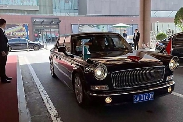 President Tinubu Arrives China, Chauffeured In Retro-style Hongqi L5 Limousine - autojosh 