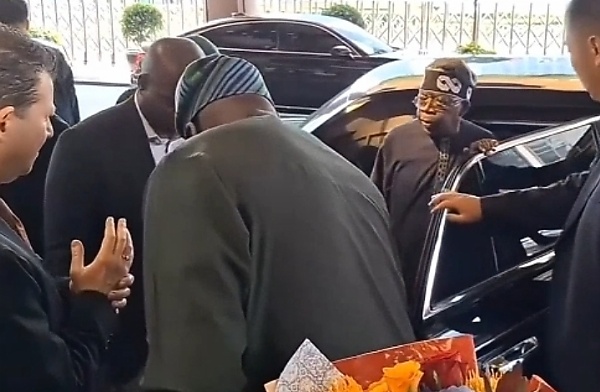 President Tinubu Arrives China, Chauffeured In Retro-style Hongqi L5 Limousine - autojosh 