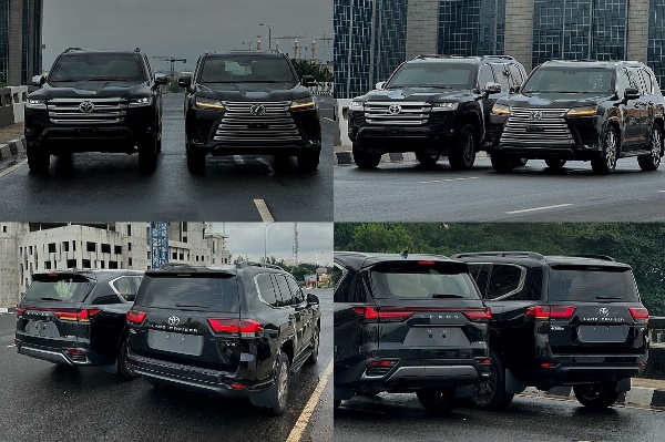 Today's Photos : Toyota Land Cruiser 300 Series And Lexus LX 600 Poses For Photos In Abuja - autojosh