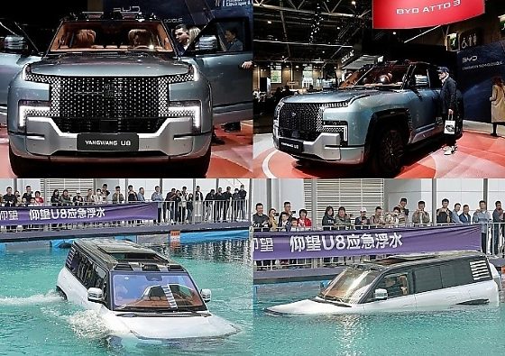 China's YangWang U8 That Can Drive In Water For 30 Mins Makes European Debut At Paris Motor Show - autojosh