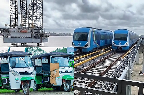 FG Launches Distribution Of 2,000 CNG Tricycles, California Transport Secretary Rides In Lagos Blue Line, LASG Seizes No. Plates Of Illegally Parked Cars - autojosh