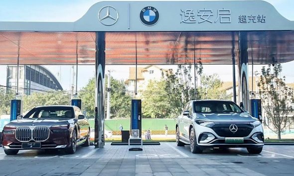 Mercedes-BMW Joint Venture Launch IONCHI Fast-charging Station In China - autojosh