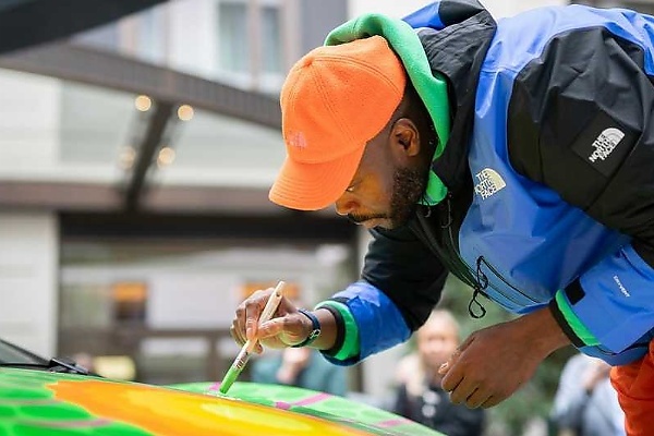 British-Nigerian Artist, Yinka Ilori, Hand-Paints McLaren, Supercar's Bonnet Will Be Sold For Charity - autojosh 