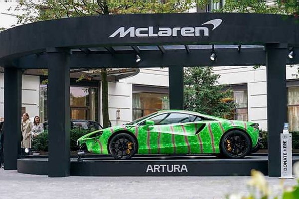 British-Nigerian Artist, Yinka Ilori, Hand-Paints McLaren, Supercar's Bonnet Will Be Sold For Charity - autojosh 