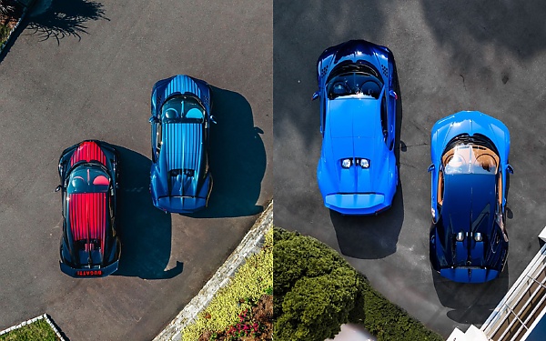 Bugatti Dealership Shares Bird's Eye View Of A Handful Of Chirons That Passed Through Its Showroom - autojosh. 