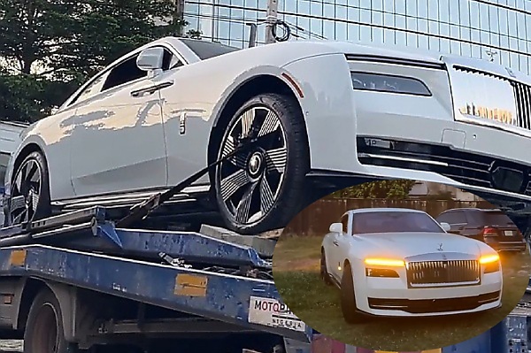 Davido’s Rolls-Royce Spectre Electric Coupe Worth N900m Arrives Nigeria, Delivered To Music Star - autojosh