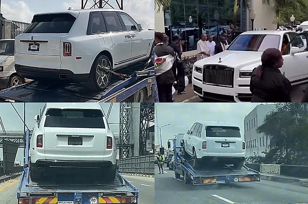 Watch The Delivery Of N1.5 Billion Rolls-Royce Cullinan Black Badge Gift To Bishop David Oyedepo - autojosh