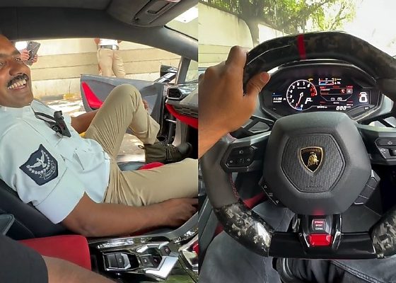 Lamborghini Owner Allows Police To Take Photos Inside His Supercar, Following A Routine Traffic Stop - autojosh