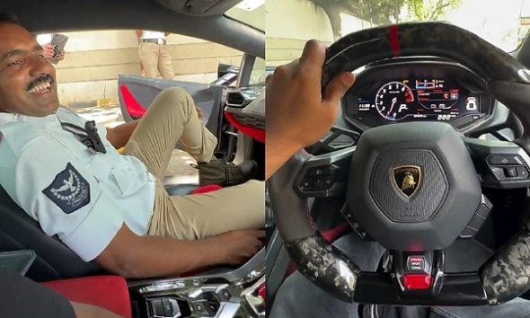 Lamborghini Owner Allows Police To Take Photos Inside His Supercar, Following A Routine Traffic Stop - autojosh