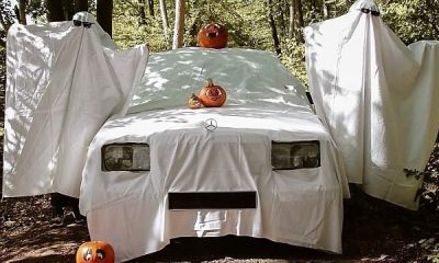 Today's Photo : Mercedes Celebrates Halloween With Picture Of E-Class Dressed In Ghostly Outfit - autojosh