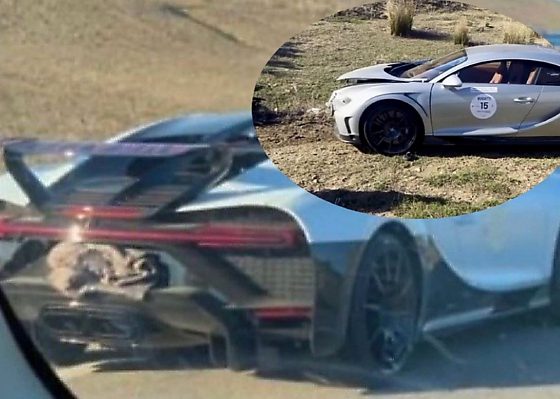 Two Bugatti Chirons Worth $8.6 Million Crashes Into Each Other During Morocco Grand Tour 2024 - autojosh