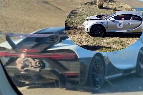 Two Bugatti Chirons Worth $8.6 Million Crashes Into Each Other During Morocco Grand Tour 2024 - autojosh