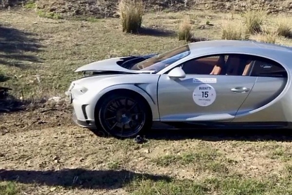 Two Bugatti Chirons Worth $8.6 Million Crashes Into Each Other During Morocco Grand Tour 2024 - autojosh 