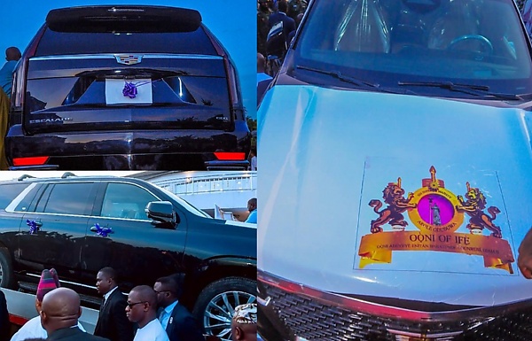 Ooni Of Ife Surprised With A Brand New 2024 Cadillac Escalade 600 SUV As 50th Birthday Gift - autojosh