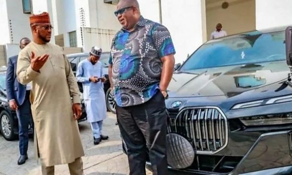 Zamfara State Governor Spotted With His Luxury BMW 7-Series Worth Over N300m, Featuring 31-Inch Rear Screen - autojosh