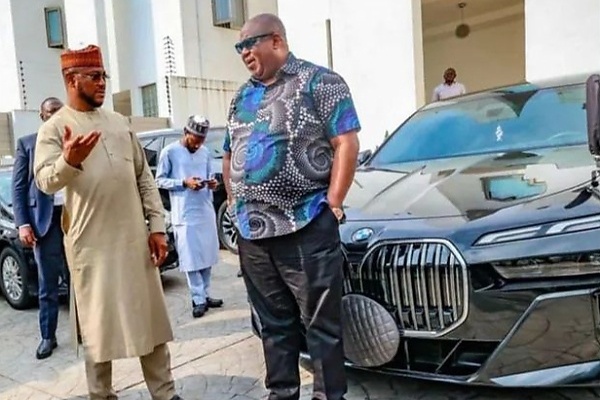 Zamfara State Governor Spotted With His Luxury BMW 7-Series Worth Over N300m, Featuring 31-Inch Rear Screen - autojosh