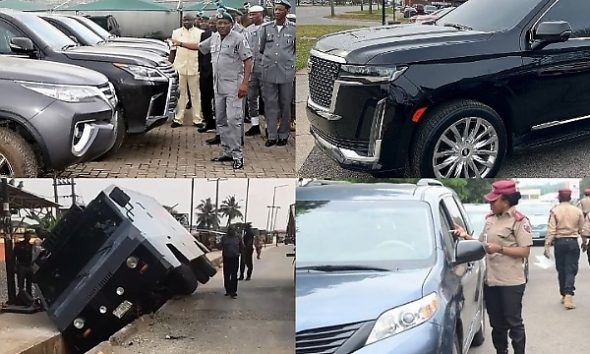 Apapa Customs Makes N2T Revenue, Davido Gifted Cadillac Escalade, NPF Bullion Van Falls Into Gutter, FRSC Cracks Down On Fake No. Plates, News In The Past Week - autojosh