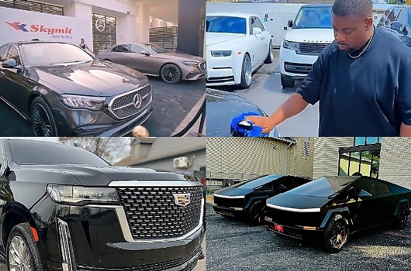 Skymit Unveils New Mercedes E-Class, Don Jazzy's Latest Cars, Davido’s Cadillac Gift, Omah Lay Buys Two Cybertrucks, Nigerian News In November - autojosh