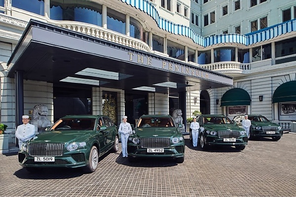 4 Bespoke Bentley Bentayga Limos Join 5-star Peninsula Hotel In Hong Kong As Chauffeur-driven Cars - autojosh 