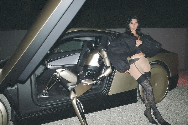 Kim Kardashian Shares Her Photo Shoot With Tesla’s Optimus Robot And Self-driving Cybercab - autojosh