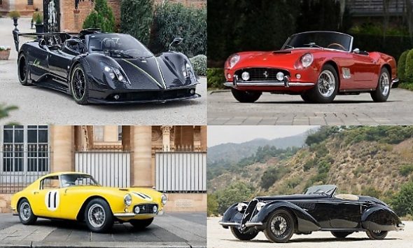 10 Most Expensive Cars Sold At Auction In 2024, From 1963 Ferrari 250 To One-off Pagani Zonda LM Roadster - autojosh