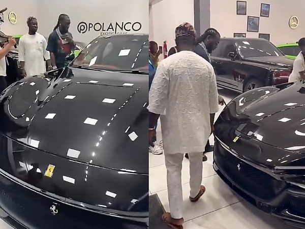 Moment Burna Boy Picked Up His Brand New Ferrari Purosangue SUV Worth ₦2 Billion At Lagos Dealership - autojosh