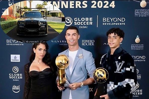 Cristiano Ronaldo Presented With A One-of-a-kind Carbon Fibre ‘Trophy’ Created By Car Tuner, Mansory - autojosh