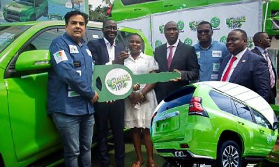 Lagos Deputy Governor Presents Toyota Prado SUV To Lucky Winner At Glo Festival of Joy - autojosh
