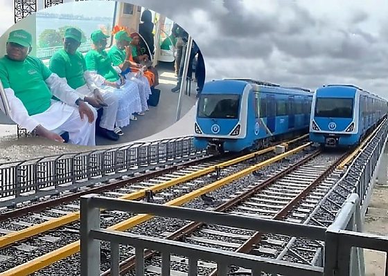Lagos First Lady Hosts 100 Elderly Citizens On Lagos Blue Line Train Ride From Marina To Mile 2 - autojosh