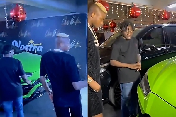 Watch Obafemi Martins Bless Victor Osimhen’s Newly Purchased Lamborghini Urus SUV - autojosh 