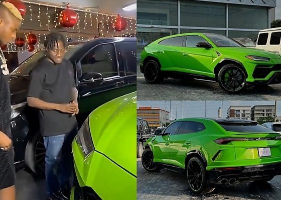 Watch Obafemi Martins Bless Victor Osimhen’s Newly Purchased Lamborghini Urus SUV - autojosh