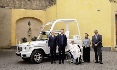 Pope Francis Receives Electric G-Class-based “Popemobile” From Mercedes-Benz - autojosh