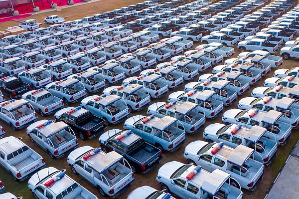 Sanwo-Olu Hands Over 250 Patrol Vehicles, Other Equipments To Police To Fortify Lagos (PHOTOS) - autojosh