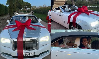 When Cristiano Ronaldo Got A Rolls-Royce Dawn As Christmas Gift From His Partner - autojosh