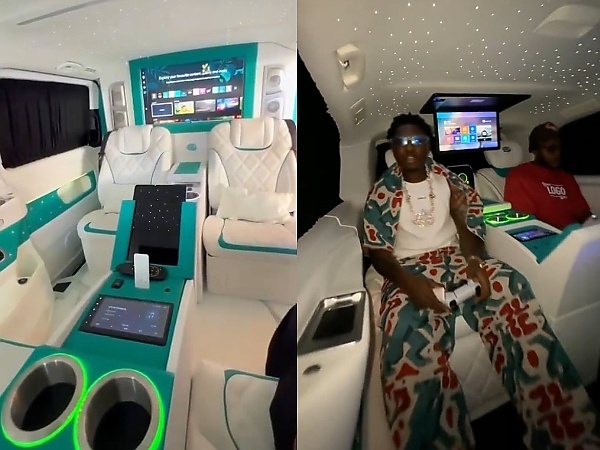 Music Star Zlatan Ibile Splashes On Customized Mercedes-Maybach Van For His 30th Birthday (Photos) - autojosh 