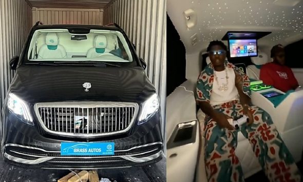 Music Star Zlatan Ibile Splashes On Customized Mercedes-Maybach Van For His 30th Birthday (Photos) - autojosh