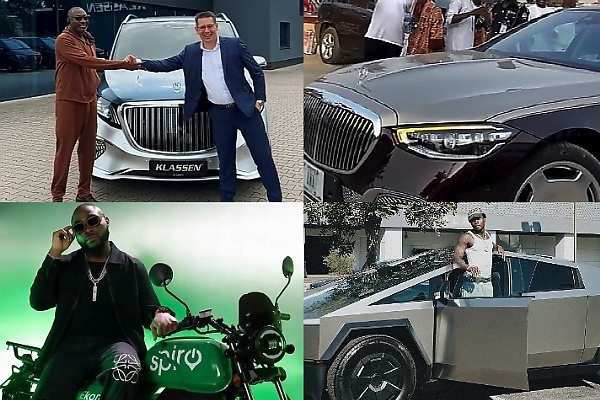 Otedola’s $1.3M Mercedes V-Class, Awa Ibraheem’s Maybach S-Class, Davido’s Electric Bike Lineup, Asake Gets A Tesla Cybertruck, Nigerian News In January - autojosh