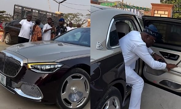 Nigerian Businessman Awa Ibraheem Turns Heads As He Arrives An Event In Mercedes-Maybach S-Class (S680) - autojosh